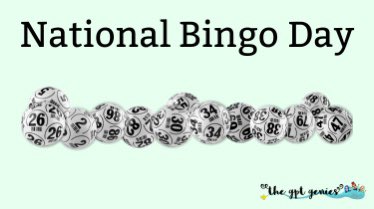 GPTgenies's tweet photo. It's National Bingo Day! Have you ever played? Learn more about the game in this post and maybe you'll get a search win too!

https://t.co/D5LYMg7BRn

#Swagbucks #SwagbucksSearch #GPTgenies #NationalBingoDay #Bingo https://t.co/LUVbt9pXn0