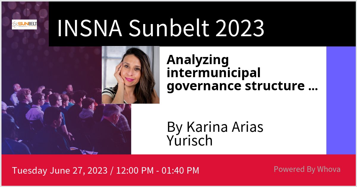 Karina Arias-Yurisch (@karina_arias_y) on Twitter photo En Sunbelt 2023! Presentado trabajo realizado en conjunto con <a href="/Karina_Retaso/">Karina RS</a> <a href="/camilaramosfuen/">Camila Ramos Fuenzalida</a> <a href="/aespinosarada/">Alejandro Espinosa-Rada</a>
Online - Network Theory
June 27, 2023, 3:00 PM - 4:40 PM
<a href="/SocNetAnalysts/">INSNA</a> En Sunbelt 2023! Presentado trabajo realizado en conjunto con <a href="/Karina_Retaso/">Karina RS</a> <a href="/camilaramosfuen/">Camila Ramos Fuenzalida</a> <a href="/aespinosarada/">Alejandro Espinosa-Rada</a>
Online - Network Theory
June 27, 2023, 3:00 PM - 4:40 PM
<a href="/SocNetAnalysts/">INSNA</a>