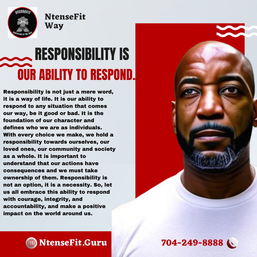 CoachHotep's tweet photo. Responsibility is our discussion of the week here at the Way. We’ll break it down, discuss its meaning and then will talk daily applications. The where, the how and the why of putting the word to work. #CoachDC #responsibility #ntensefitway #StrongDadJune #selfdevelopmentcoach https://t.co/6sWdToS9CT
