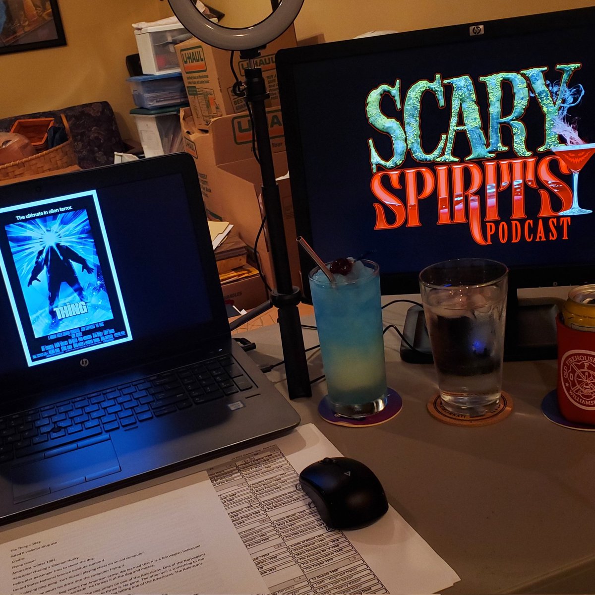 ScarySpiritsPod's tweet photo. A new episode goes live tomorrow! This week we are celebrating the 41st anniversay of the release of John Carpenter's The Thing!
https://t.co/jayLnfBvmL

#scaryspiritspodcast
#horror
#movie
#moviereview
#podcast
#cocktails
#themedcocktails
#film
#Carpenter
#Russell
#alien https://t.co/a9ZvCMaWM9