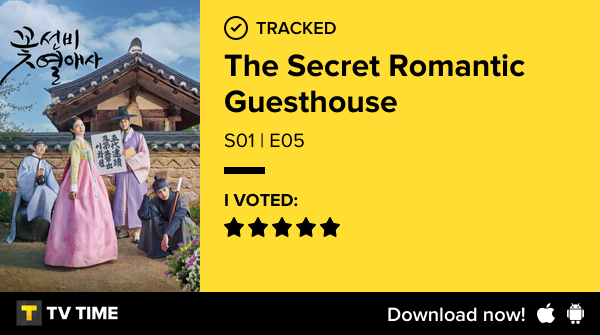 I've just watched episode S01 | E05 of The Secret Romantic Guesthouse! tvtime.com/r/2RXpZ #tvtime