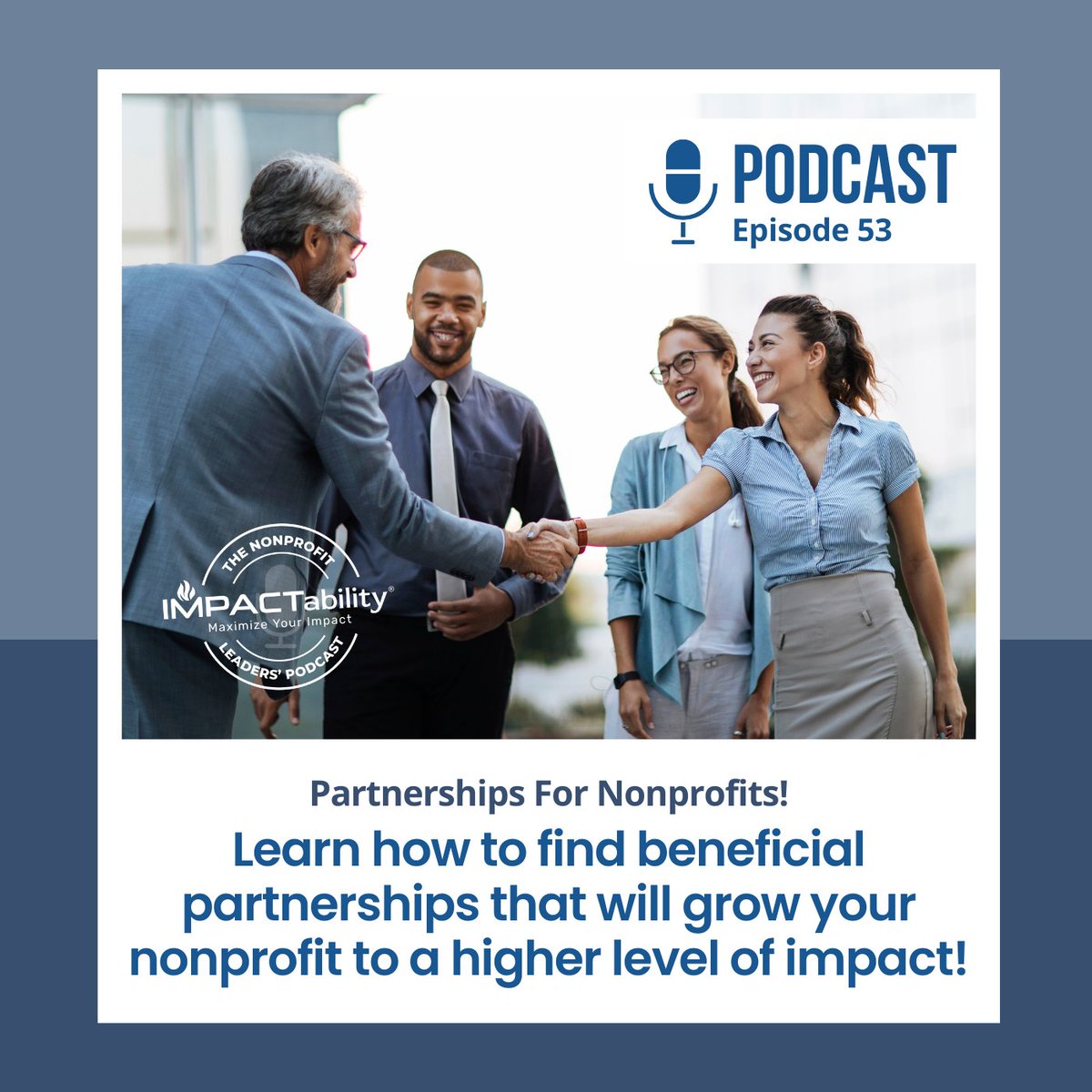 SoukupStrategic's tweet photo. By the end of this episode, you'll learn how to change your organization's culture in order to strategically find beneficial partnerships that will grow your nonprofit to a higher level of impact!
Apple-https://t.co/VNlw58u8TP...
Google Podcast -https://t.co/qIcWn7VjNZ https://t.co/qTB78R04NJ
