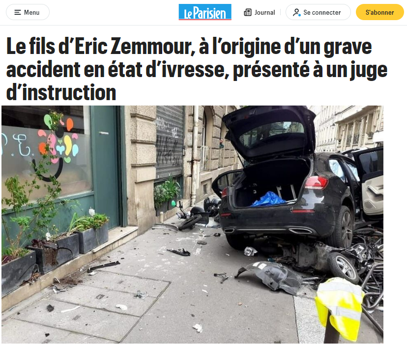 🚨‼️ Petit rappel pour les fans de Zemmour et Le Pen qui s'excitent depuis ce matin en justifiant la mort d'un gamin de 16 ans à #Nanterre 

En mai dernier, refus d'obtempérer de Hugo Zemmour, fils de Eric. Il a fini en garde à vue, pas au cimetière !