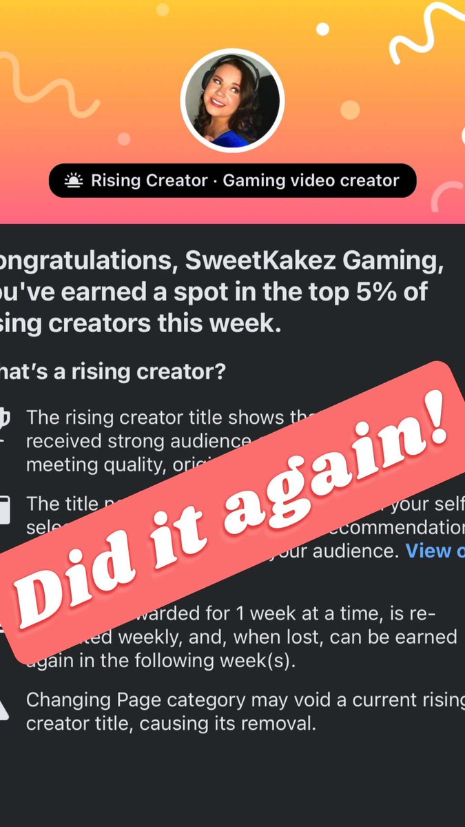 SweetKakezgamin's tweet image. Hit #RisingCreator again on The FB ✌🏼🎉