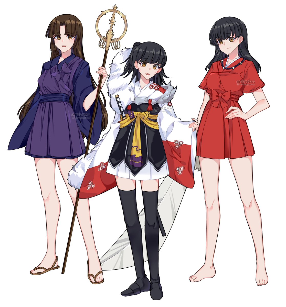 🌸 #inuyasha #kagome #sango #rin #犬夜叉