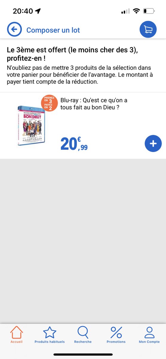 Funigtor's tweet image. Wow dans mon relais Leclerc y a une promo si j'achète 3 Blu-ray de "Qu'est-ce qu'on a tous fait au bon Dieu ?" je n'en paye que deux.