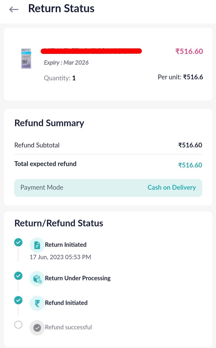 AbhayBanthia's tweet photo. @NetMeds 
At first expired Medicines were sent and in spite of apologising, you delayed the process of refund.
Why would I wait for 9 days for the refund whereas it just takes a few minutes on https://t.co/4ZqC8EYDE0 soon as the product gets picked up, the refund reflects. https://t.co/tvdbxKOJpl