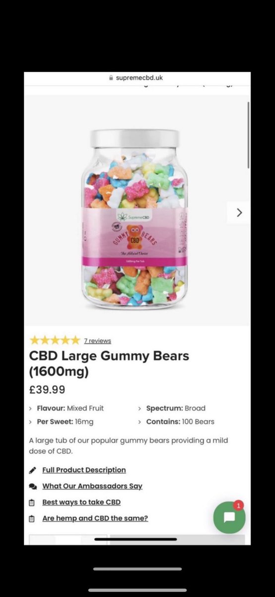 DWindass10's tweet image. Competition win these CBD Gummies Tonight FREE to one of my followers who RETWEETS this tweet FOLLOWS @supreme_cbd and comments why they need it below to help me pick a winner, you can also save a massive 40% with code Windass40 at checkout at supremecbd.uk