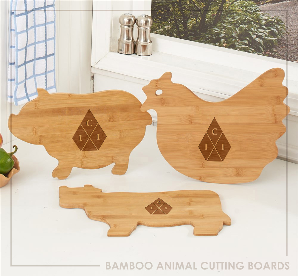 CrystalIMG's tweet photo. These  bamboo animal shaped cutting boards are a fun alternative to your  standard rectangles. Create fun gifts personalized for your friends, or  use as part of the decorative theme.
 
 #NationalFarmAnimalDay #FarmAnimalDay #pig #cow #hen #chicken #farmanimals https://t.co/eDip980wHE