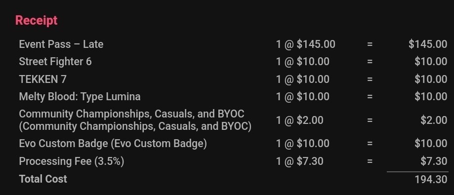 I was pretty set on not going, but a bunch of friends who didn't go last year are going this time so I had to join in. DAT LATE FEE THOUGH 😩
