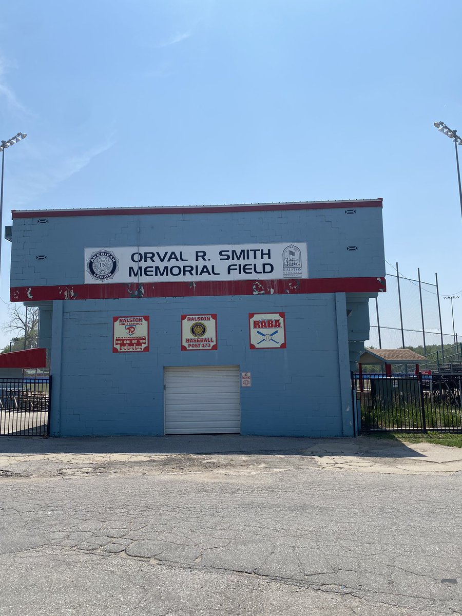 Well this place is near the end.  It’s been home to some terrific baseball games for many years.  Everyone I speak with seems to have a memory or two of games here at Orval Smith.  Sad to say goodbye this week but excited for the future of Ralston Baseball.