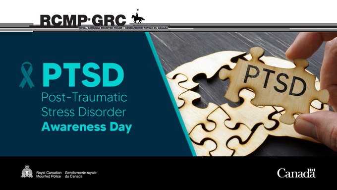 On #PTSDAwarenessDay, we acknowledge those who have suffered traumatic events and remind you that resources are available. Seeking support is a sign of courage. Learn more about our SOSI Program for all employees and veterans: rcmp-grc.gc.ca/en/family-corn…