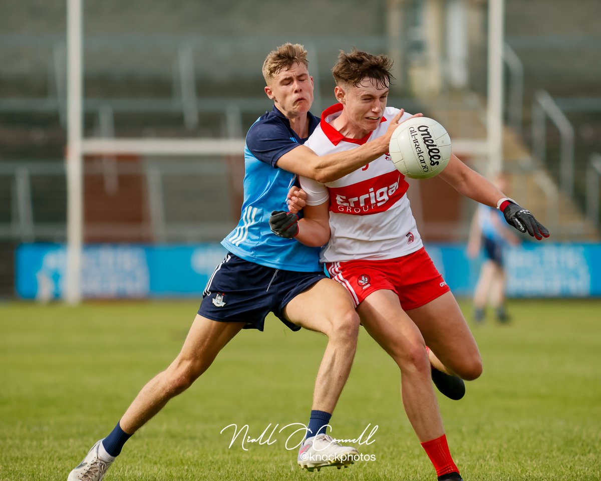 KnockPhotos's tweet photo. Some images from Dublin Minor Footballers defeat to Derry in the All Ireland Minor Semi Final with a score of 3-11 to 1-08 at the Athletic Grounds, Armagh. 
More Images -> https://t.co/xjy83EqnzL https://t.co/Ihs8flEtat