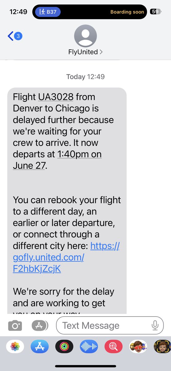 SCPEC1's tweet photo. @united Just when you thought it couldn't get any worse with @united our flight has now been delayed again because....believe it or not they haven't got any flight crew #uttershambles https://t.co/K7Mk1ZHrHG