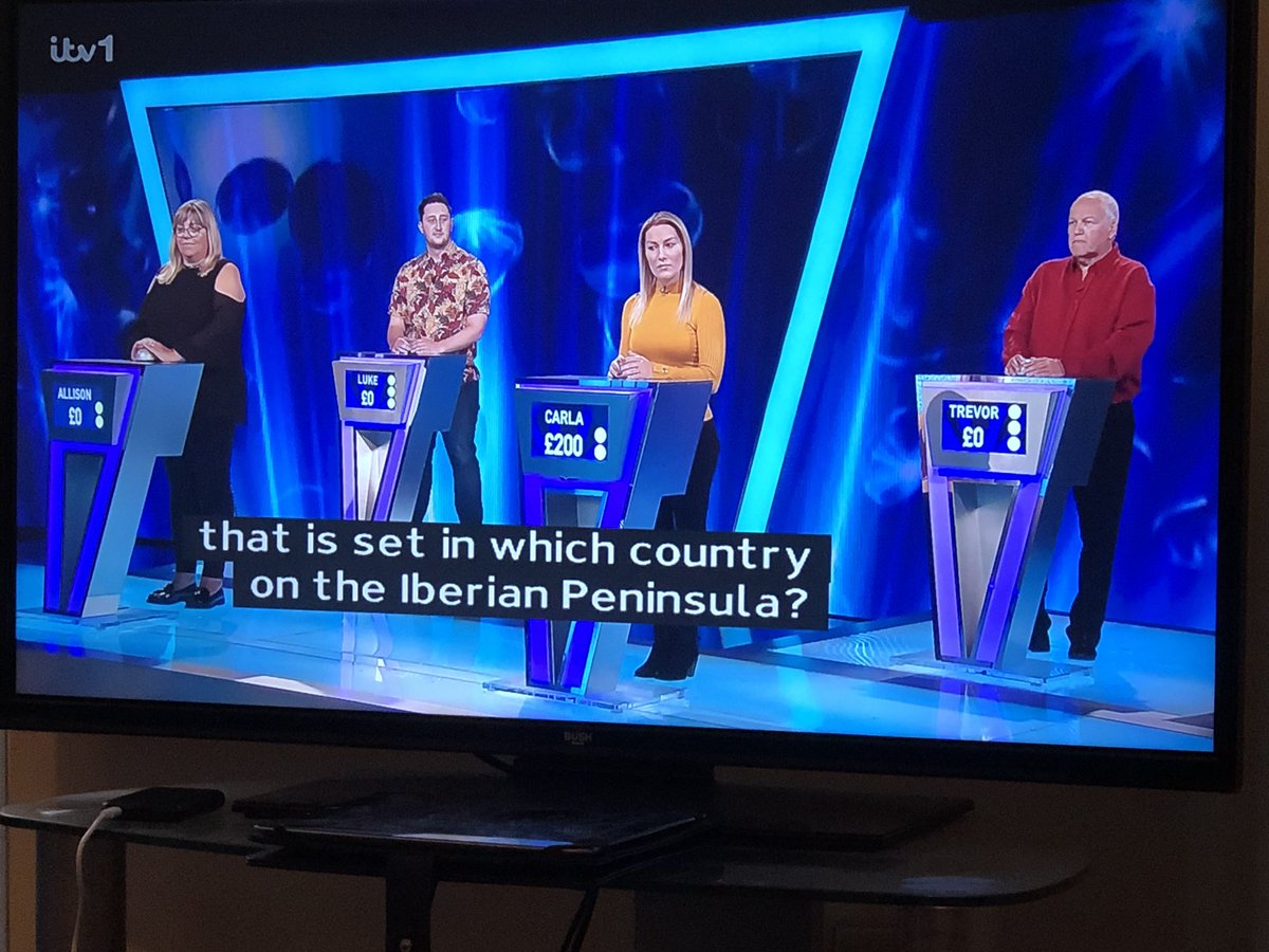 TipPointFails's tweet photo. The geography curse continues
Question - The Barber of SEVILLE is an opera by Rossini that is set in which country on the IBERIAN peninsula ?
Correct answer - Spain
Answer Given - Italy
#TippingPoint #TippingPointfails https://t.co/yMt6GZ1wkv