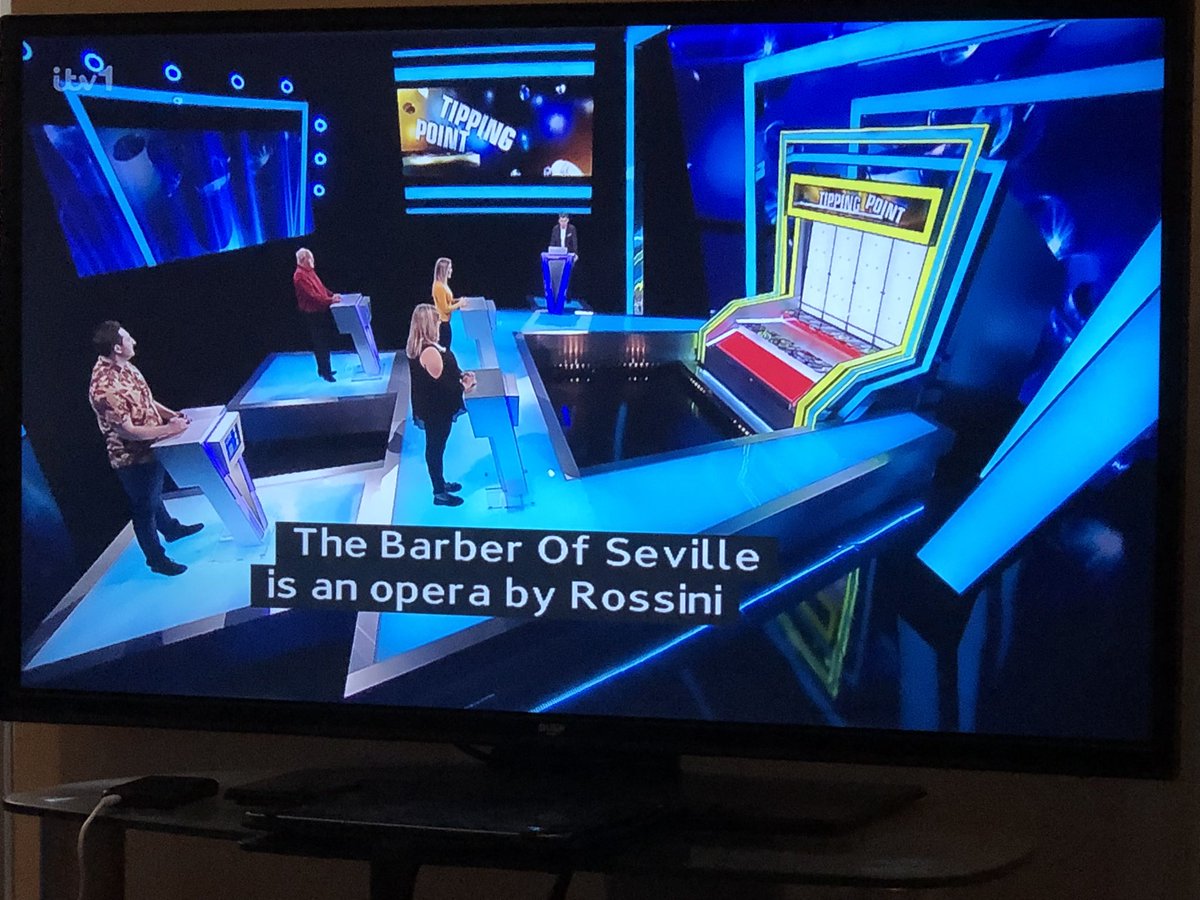 TipPointFails's tweet photo. The geography curse continues
Question - The Barber of SEVILLE is an opera by Rossini that is set in which country on the IBERIAN peninsula ?
Correct answer - Spain
Answer Given - Italy
#TippingPoint #TippingPointfails https://t.co/yMt6GZ1wkv