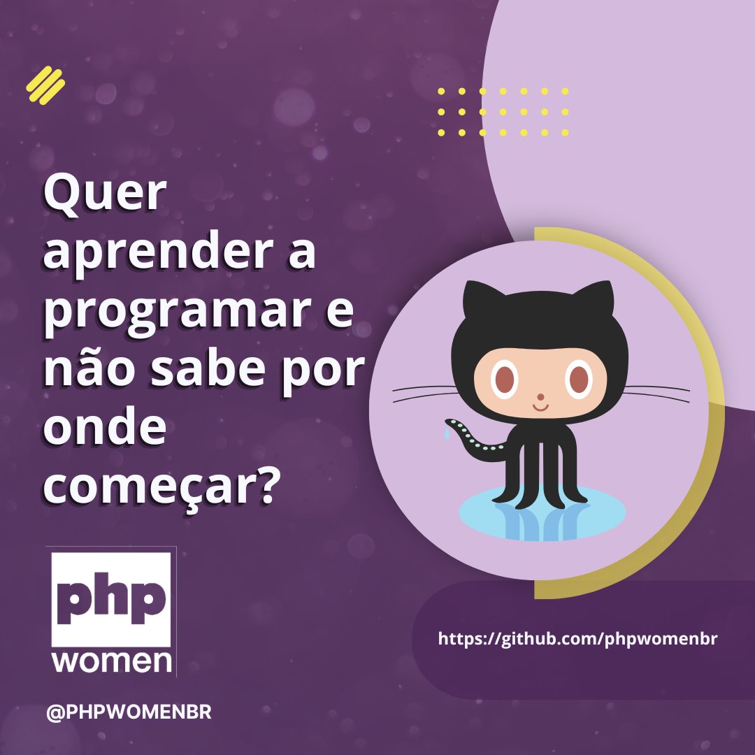 PHPWomenBR's tweet image. 💻 Quer aprender a programar, mas não sabe por onde começar? Então você está no lugar certo!

📚 Acesse nosso #GitHub. Lá você encontra temos tutoriais, dicas e exemplos de programação em #PHP, além de muitos exercícios para praticar.

Clique aqui: github.com/phpwomenbr/wor…