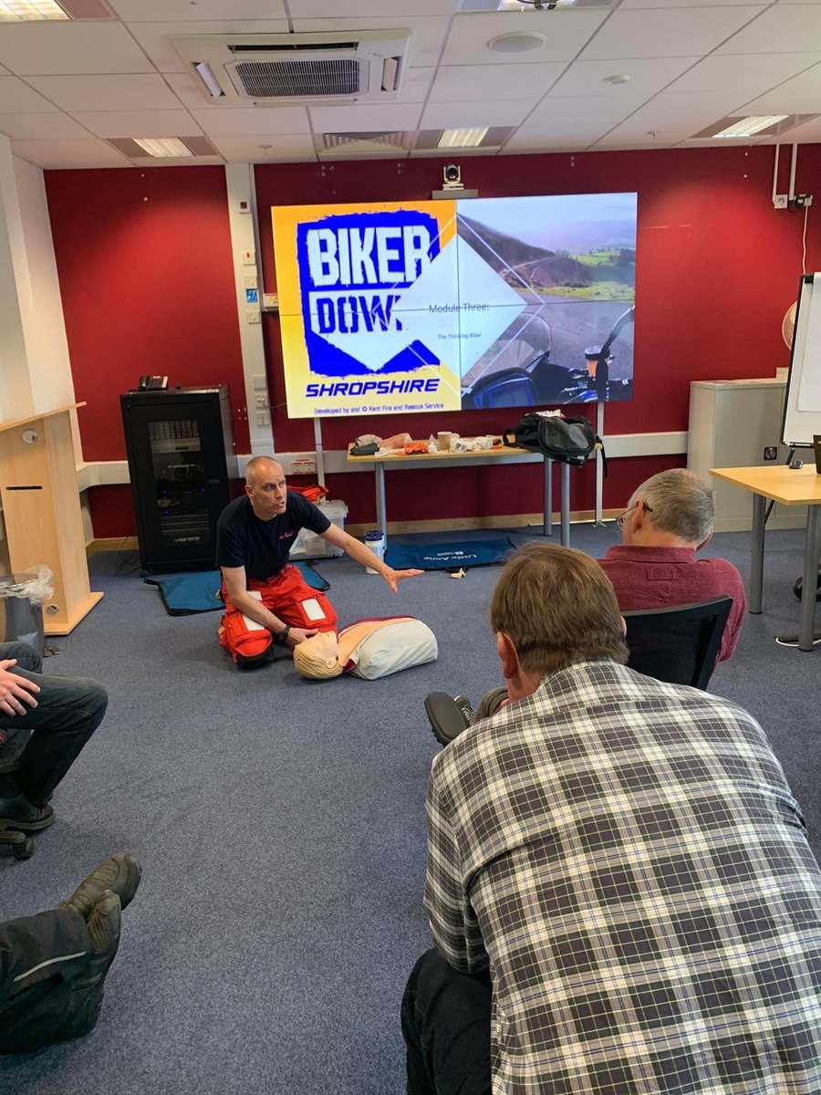 Would you know what to do if someone you were riding with was involved in a collision?

We still have some spaces left on our next #bikerdown session.

Visit shropshirefire.gov.uk/biker-down-shr… to find out more

#makingshropshiresafer
<a href="/MAA_Charity/">Midlands Air Ambulance Charity 🚁</a> 
 
<a href="/WMerciaRoads/">Road Safety West Mercia</a> 
 
<a href="/SAMMShropshire/">SAMM</a>