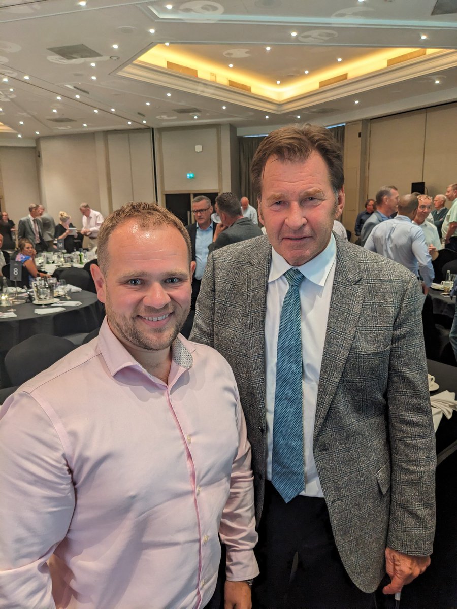 Great day today at <a href="/ThePGA/">The PGA</a> lunch with Sir Nick Faldo. 

In this photo there are two former Golf Professionals who have changed careers with 6 Major Championships, 43 Professional wins, an MBE and a Diploma in Regulated Financial Planning between them.

@NickFaldo006
