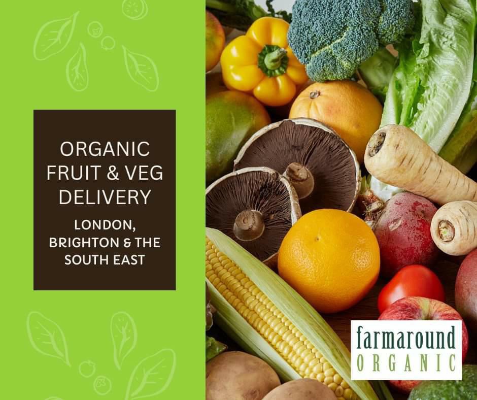 farmaround's tweet photo. 🍏 FRESH, ORGANIC PRODUCE DELIVERED TO YOUR DOOR 🍏

We deliver across London, Brighton and the South East - weekly, fortnightly or whenever you like!

We’re completely plastic free. 

Long term supporters of animal rights.

https://t.co/EBnYSfOiDD https://t.co/myTtEBNnI0