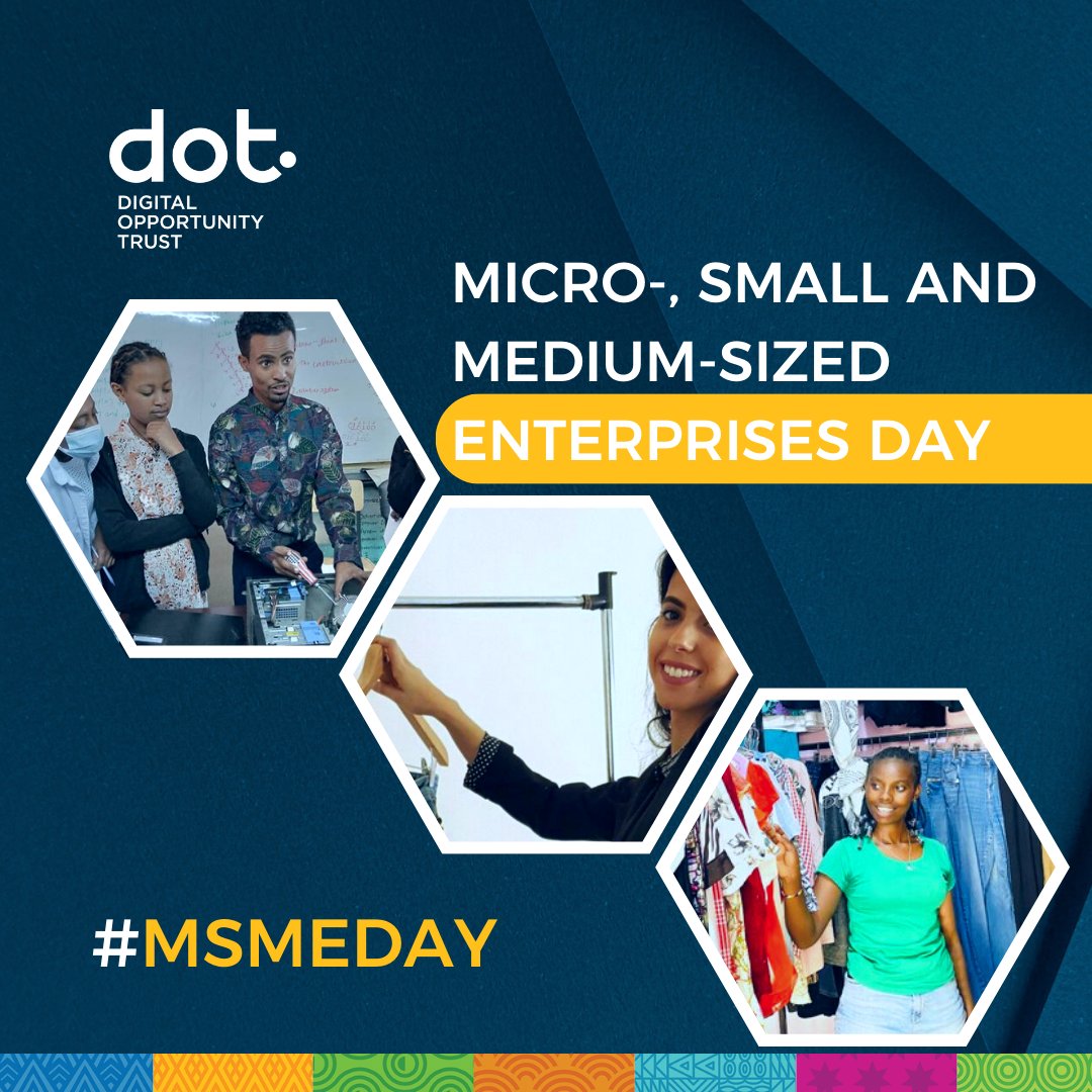 Happy World MSMEs Day! 🌍 MSMEs can transform economies, foster job creation, and promote equitable economic growth. DOT equips entrepreneurs with essential digital skills and business acumen, connecting them to vital regulatory and support services. #DOTYouth #MSMEDAY