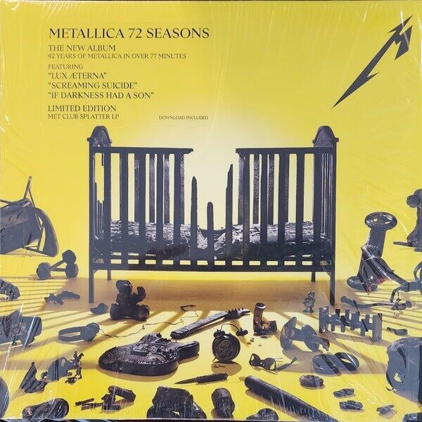 #ad  72 Seasons Yellow w/ Black Splatter Vinyl Met Club  SEALED  ebay.com/itm/Metallica-…