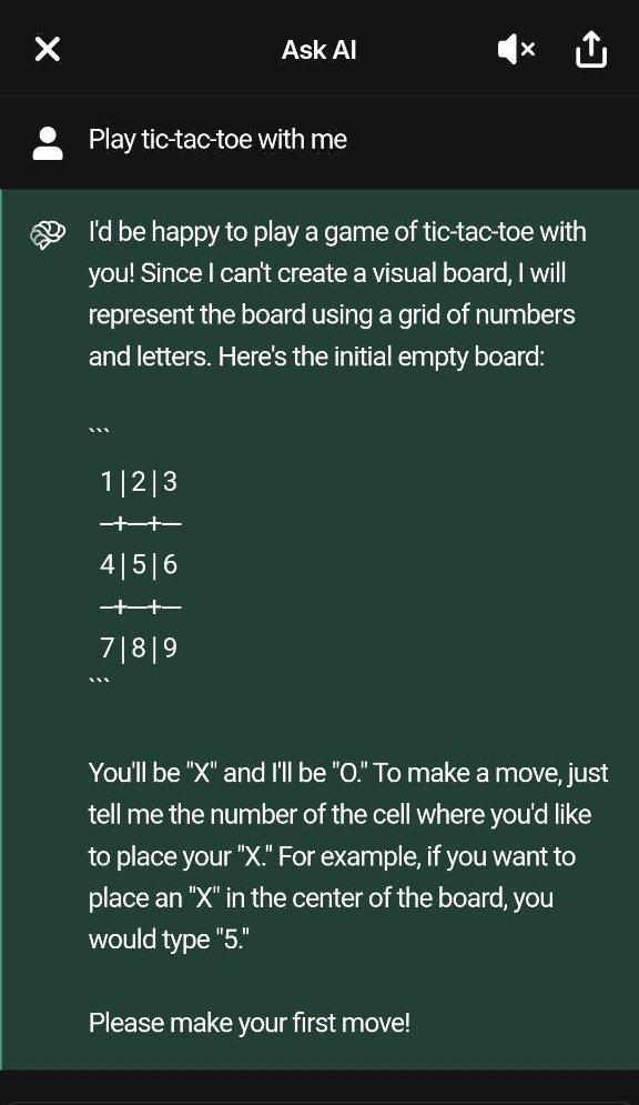 Ask ai on twitter do you know you can play games with ask ai 