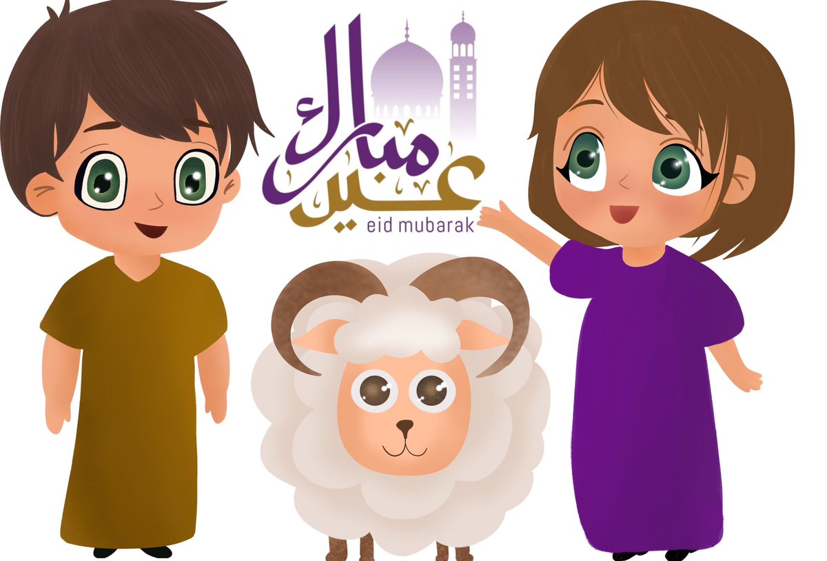 Jilanaaa's tweet photo. بطاقات تهنئة للعيد 🥰😍 عيدكم مبارك #Eid2023  #procreateart #illusrtationart https://t.co/o59Bi5rj36