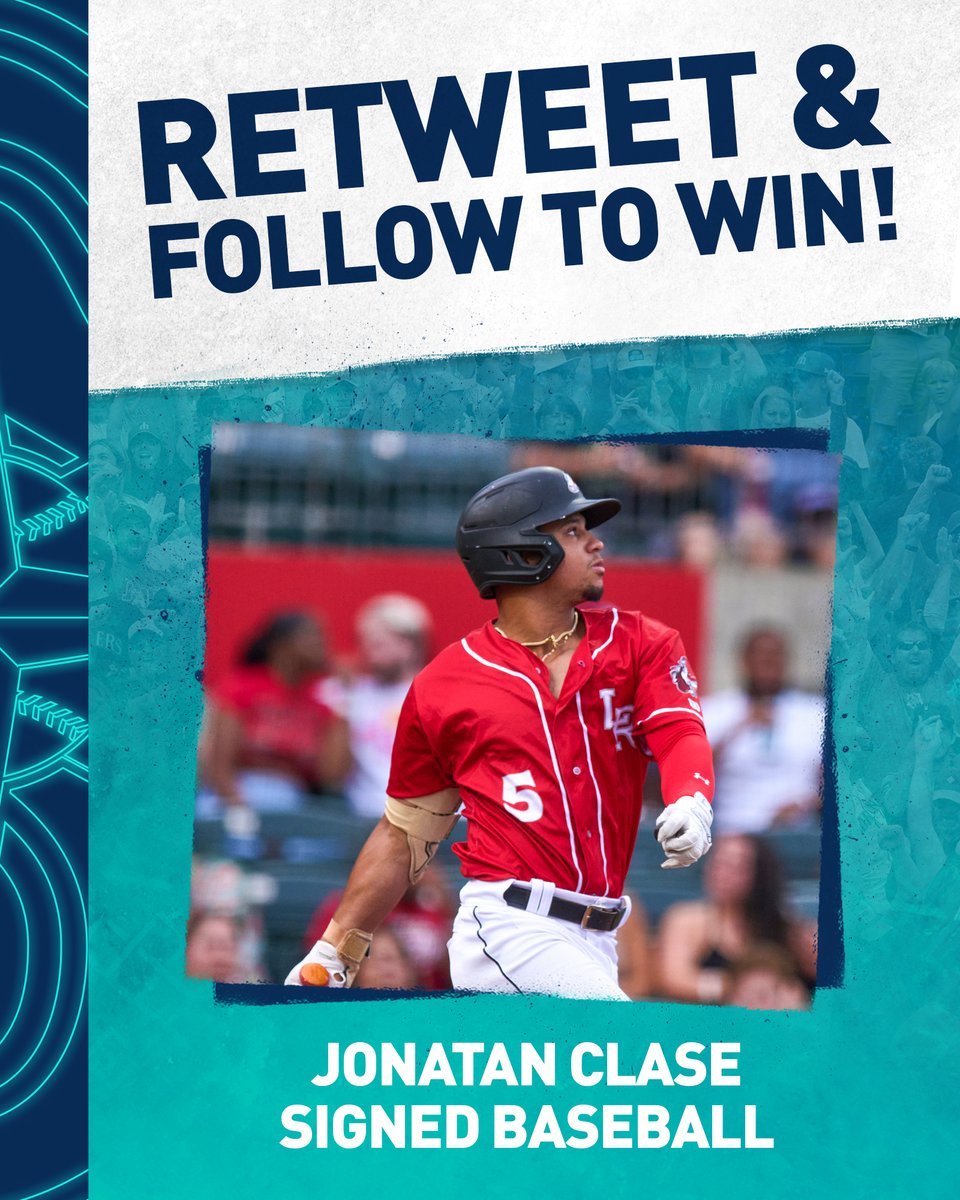 Mariners Player Development (@msplayerdev) on Twitter photo ⚾️ RT AND FOLLOW TO WIN ⚾️
We’re celebrating <a href="/ClaseJonatan/">jonatan clase🇩🇴</a> earning a spot in this year’s All-Star Futures Game! Hit those retweet and follow buttons for a chance to win a signed baseball from our speedy outfielder. #SeaUsRise ⚾️ RT AND FOLLOW TO WIN ⚾️
We’re celebrating <a href="/ClaseJonatan/">jonatan clase🇩🇴</a> earning a spot in this year’s All-Star Futures Game! Hit those retweet and follow buttons for a chance to win a signed baseball from our speedy outfielder. #SeaUsRise