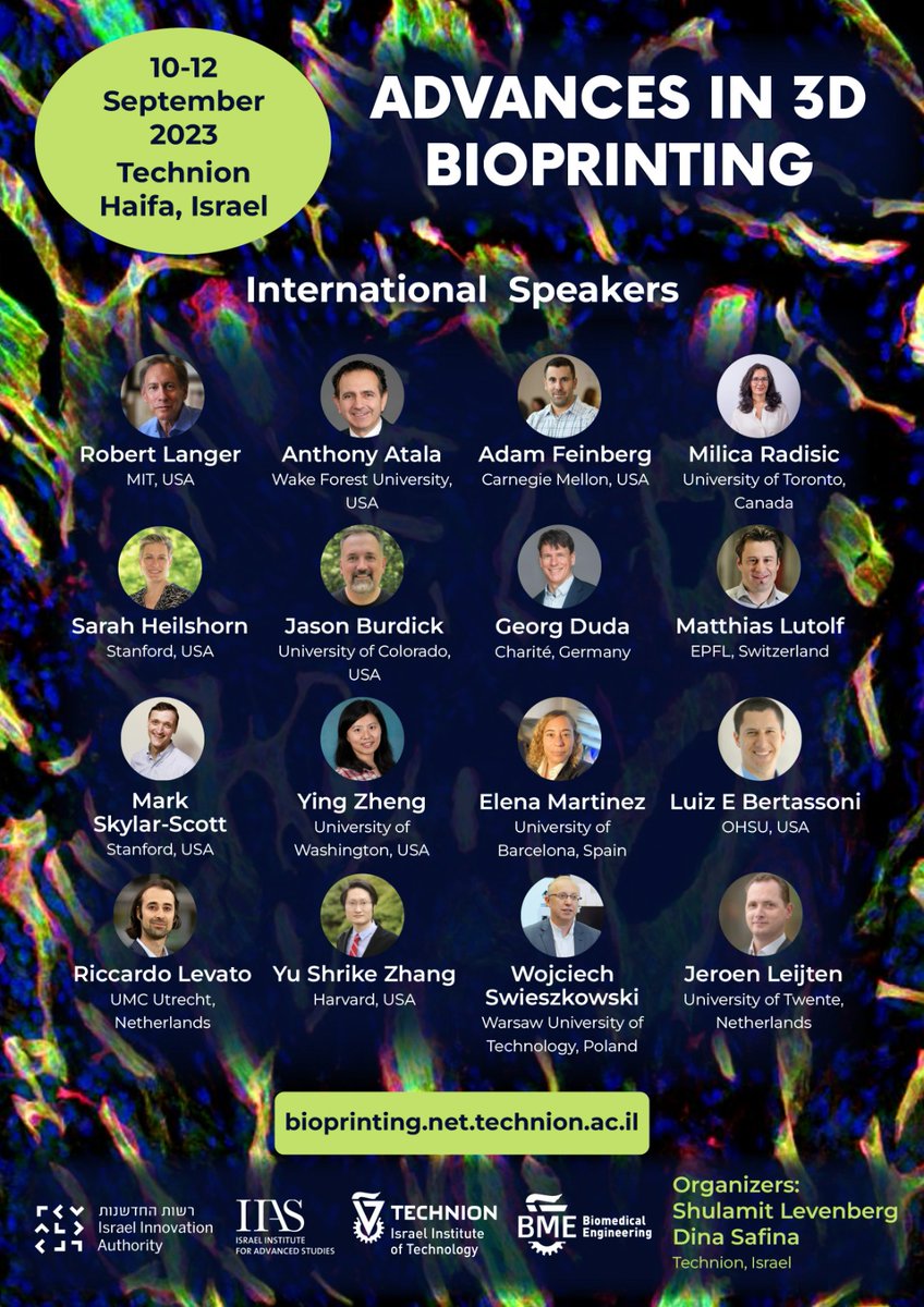 LevenbergLab's tweet photo. Only 3 days left until the early bird registration and abstract submission deadline! Don't miss out on the opportunity to learn from leading researchers and industry pioneers in bioprinting, and to present your work! https://t.co/5U6CeaPaV9