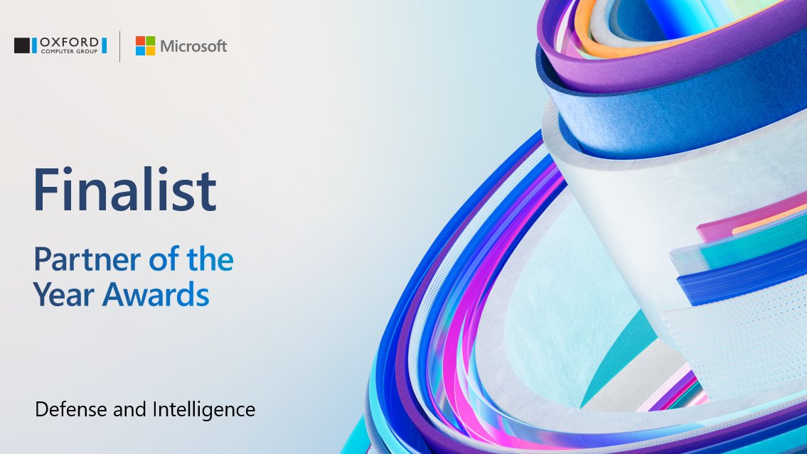 🎉🎉 We’re happy to announce that we’ve been recognized as a Finalist for the 2023 Microsoft Defense &amp; Intelligence Partner of the Year Award! Learn more here: hubs.li/Q01VHJ-Q0
#MSInspire#MSPartner #PartnersMakeMorePossible