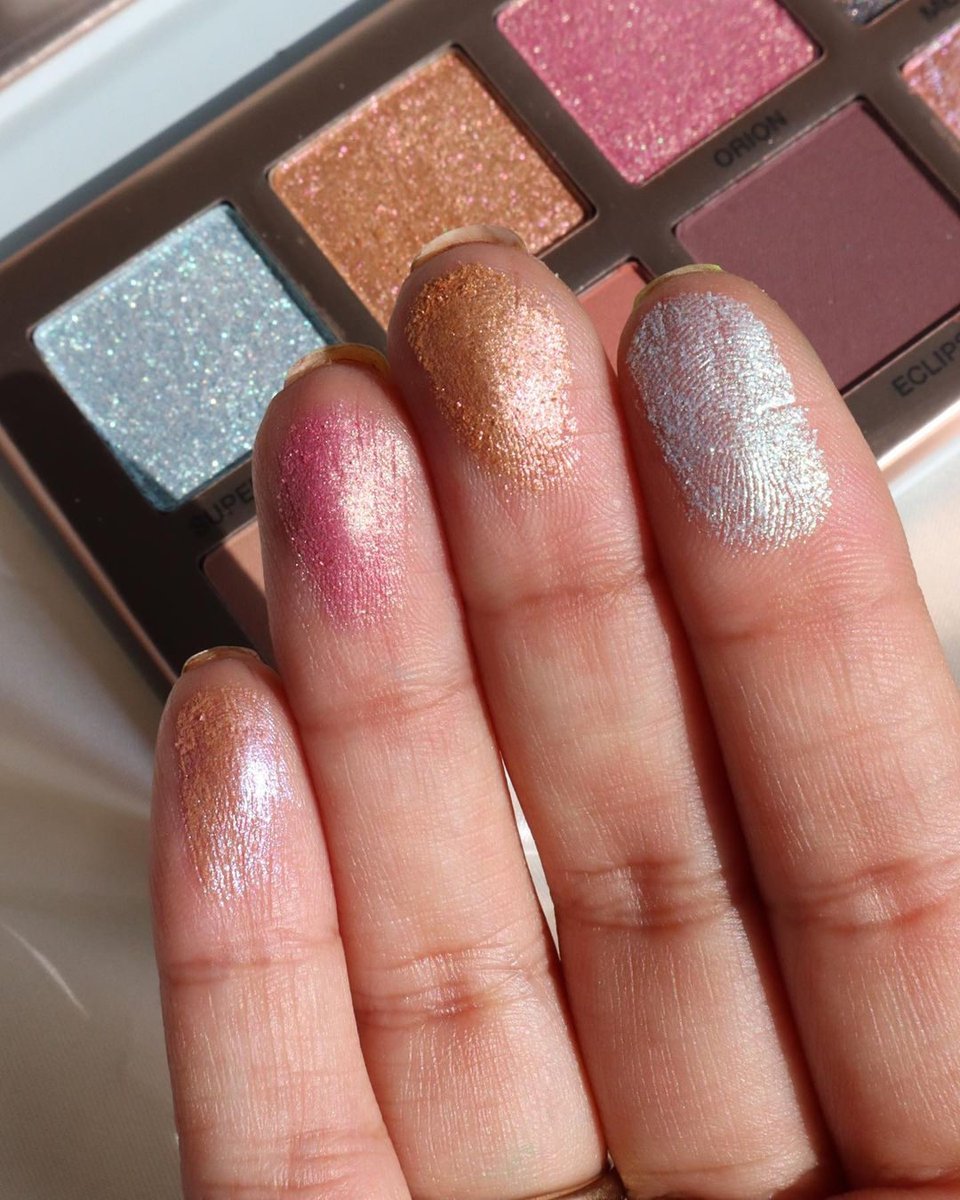 ABHcosmetics's tweet photo. The new #ABHCOSMOS palette is full of shimmer, shine, and everything nice✨

Get yours here: https://t.co/16fAYJ2zgc

📸: @kathousebeauty (she/her) https://t.co/tuvtdszuwX