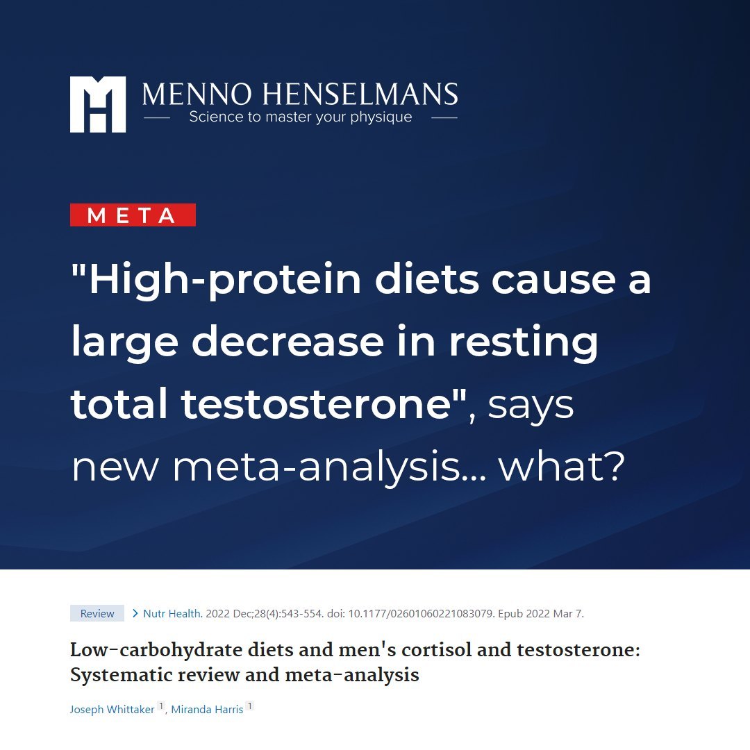 Menno Henselmans on Twitter ""Highprotein diets cause a large