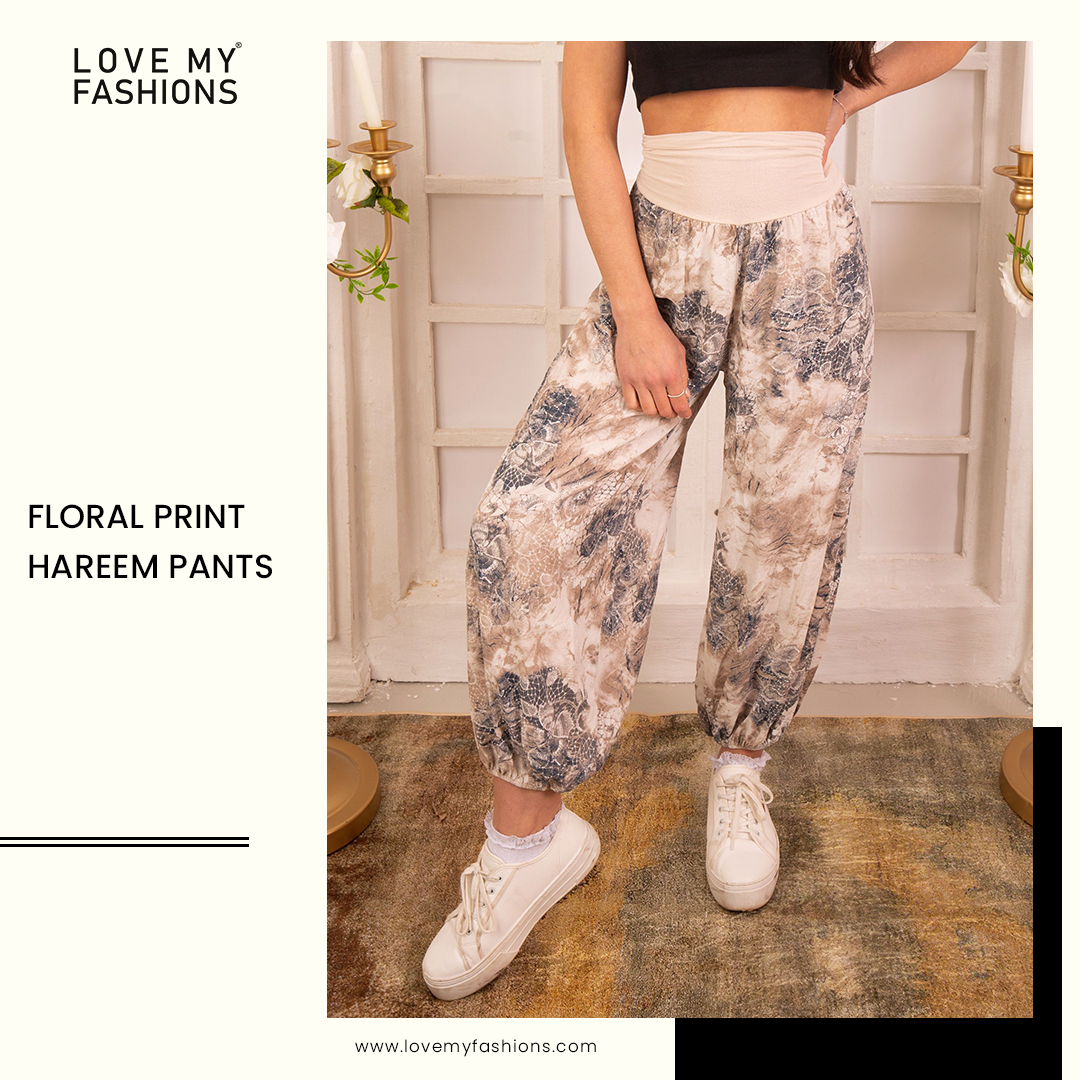 Step into a world of floral elegance with our Floral Print Hareem Pants - their vibrant print and relaxed fit make them a must-have for flower-loving fashionistas.

Shop Now: rb.gy/c36yk

#pants #floralprint #trending #fashionwear #womenswear #cloth #lovemyfashions