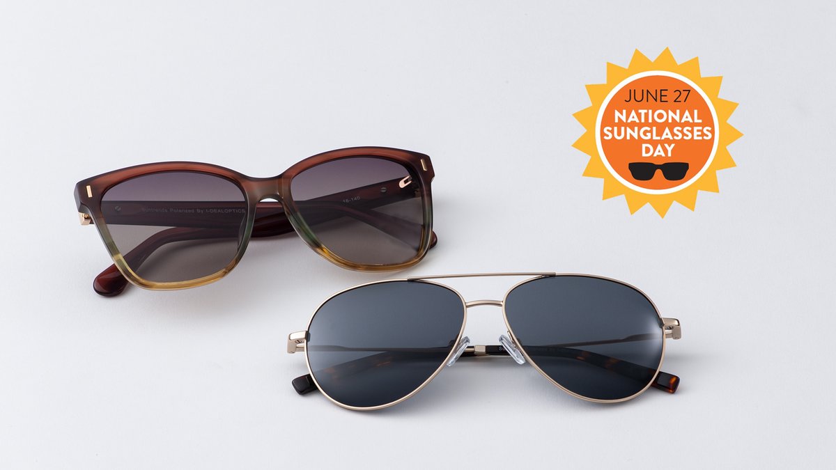 idealoptics's tweet photo. Happy #NationalSunglassesDay! Celebrate with these best-sellers from #SunTrends.
๐ธ SunTrends ST224 in Brown Olive and ST227 in Gold. #idealoptics #indepedenteyewear
#TheVisionCouncil https://t.co/YZbueZEsd7