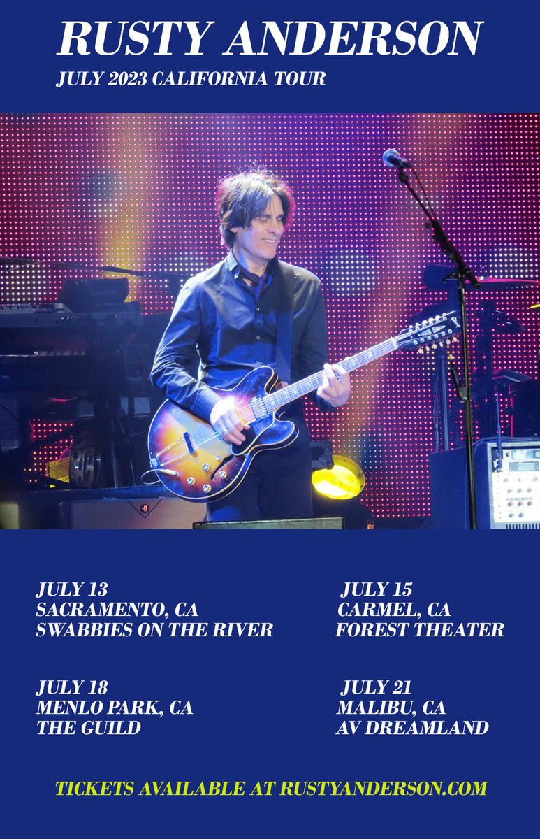 Let there be live music💥🎶🎉🎶💥 See you there!
rustyanderson.com

#rustyanderson #guitarist #livemusic #summertour
