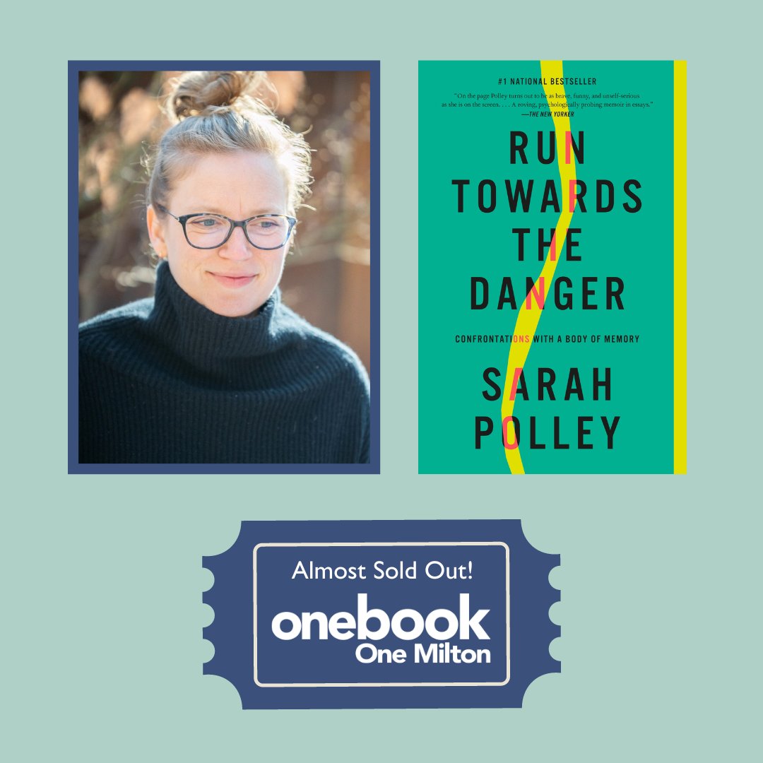 Milton_Library's tweet photo. Tickets are 85% sold out for our One Book, One Milton event: An Evening with Sarah Polley.  Get yours today before it’s too late! 🎫 #OneBookOneMilton #OBOM https://t.co/wAVpHfXzTW