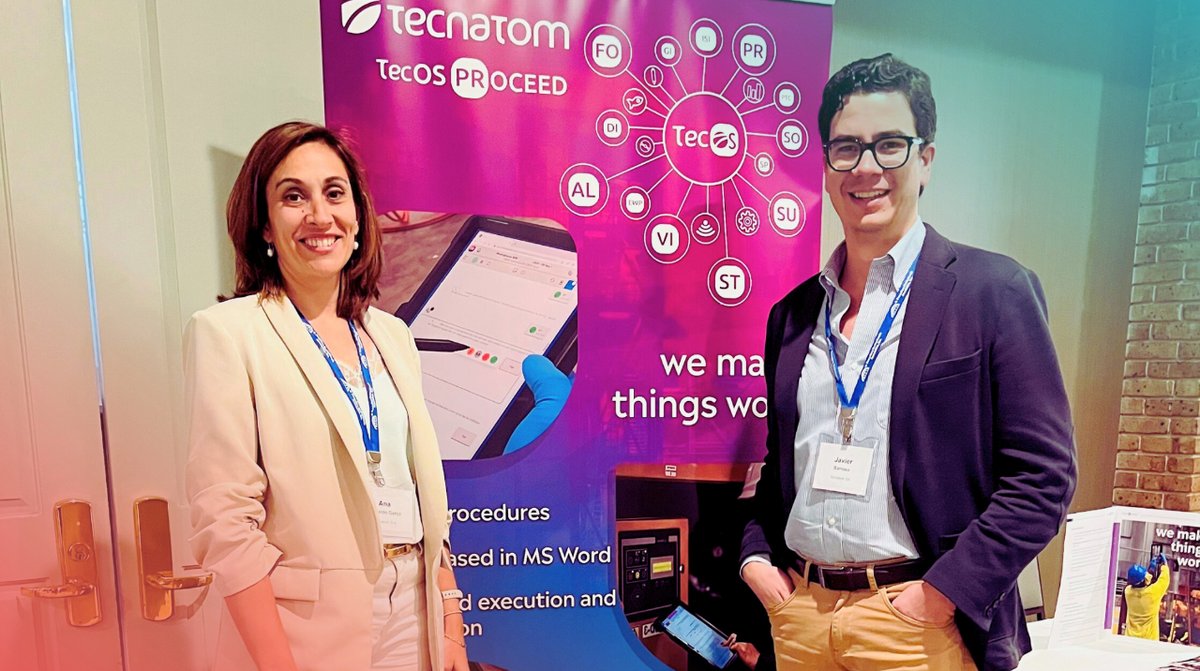 Tecnatom's tweet photo. Incredible experience at the PPA Congress! We were present with our booth and showcased TecOS PROCEED, our innovative solution. It was fantastic to network with utilities from around the world and understand their needs. #WeMakeThingsWork https://t.co/keWFRJMk11