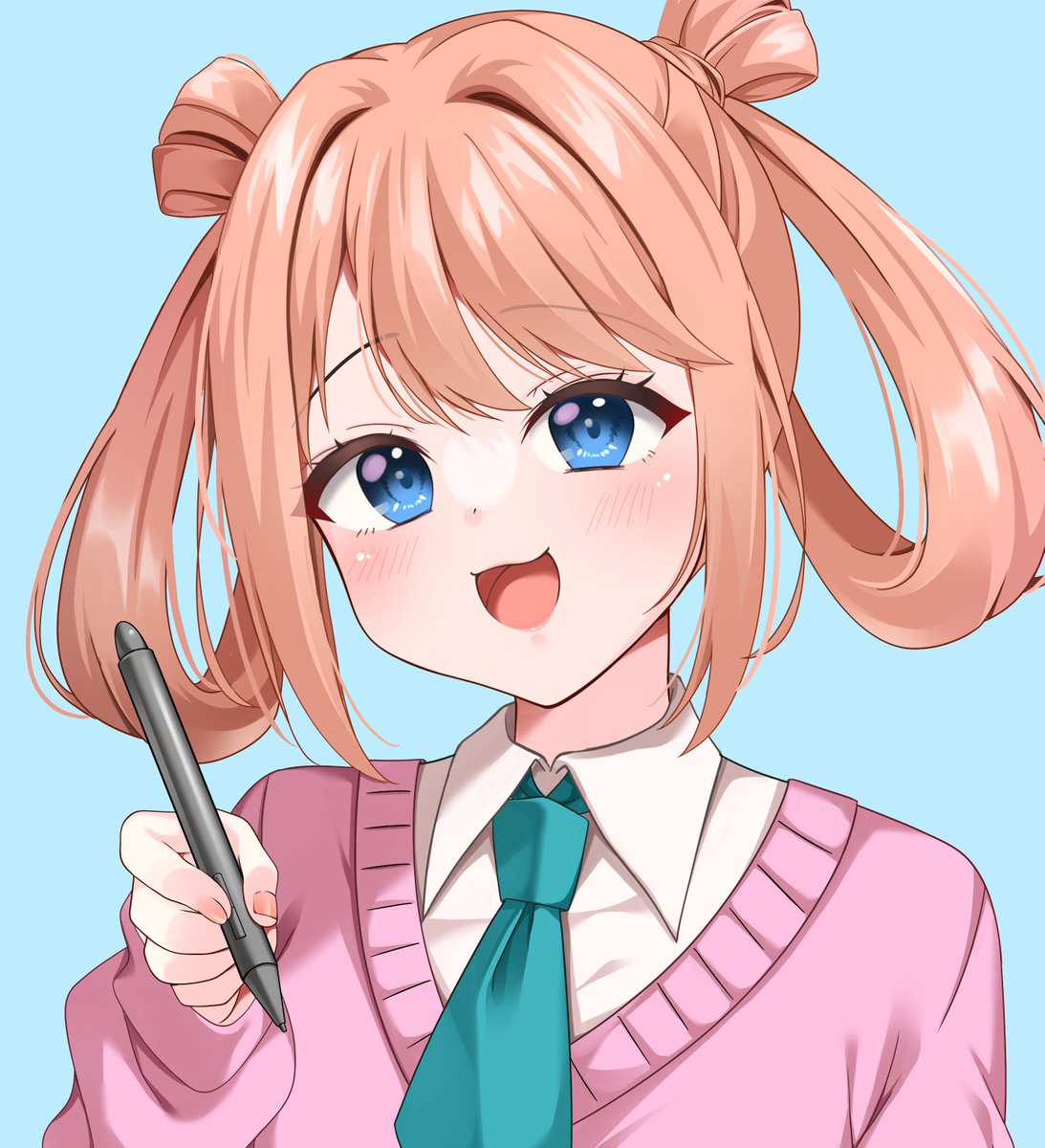 「アイコンイラストできた!Twitchの方もこれに変えた!よろしくです!」|きいろくるみのイラスト