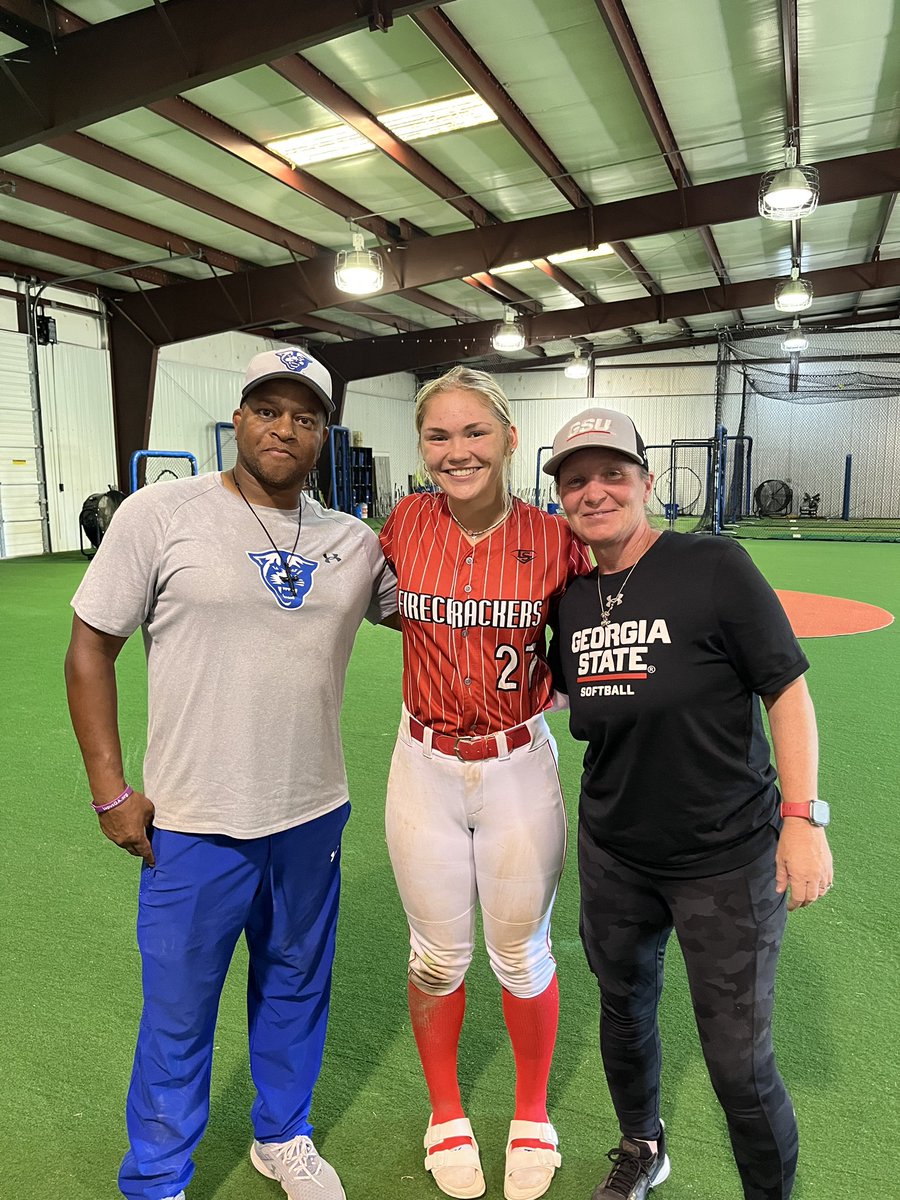 RubyTarr27's tweet image. I learned SO much today at @GSU_Softball camp! 1) Some new drills I can bring home 2) Continue to be coachable - stepping outside of your comfort zone will push you to be better than you were the day before 3) It’s a small world! Thank you @CoachANicholson and @richardnich24