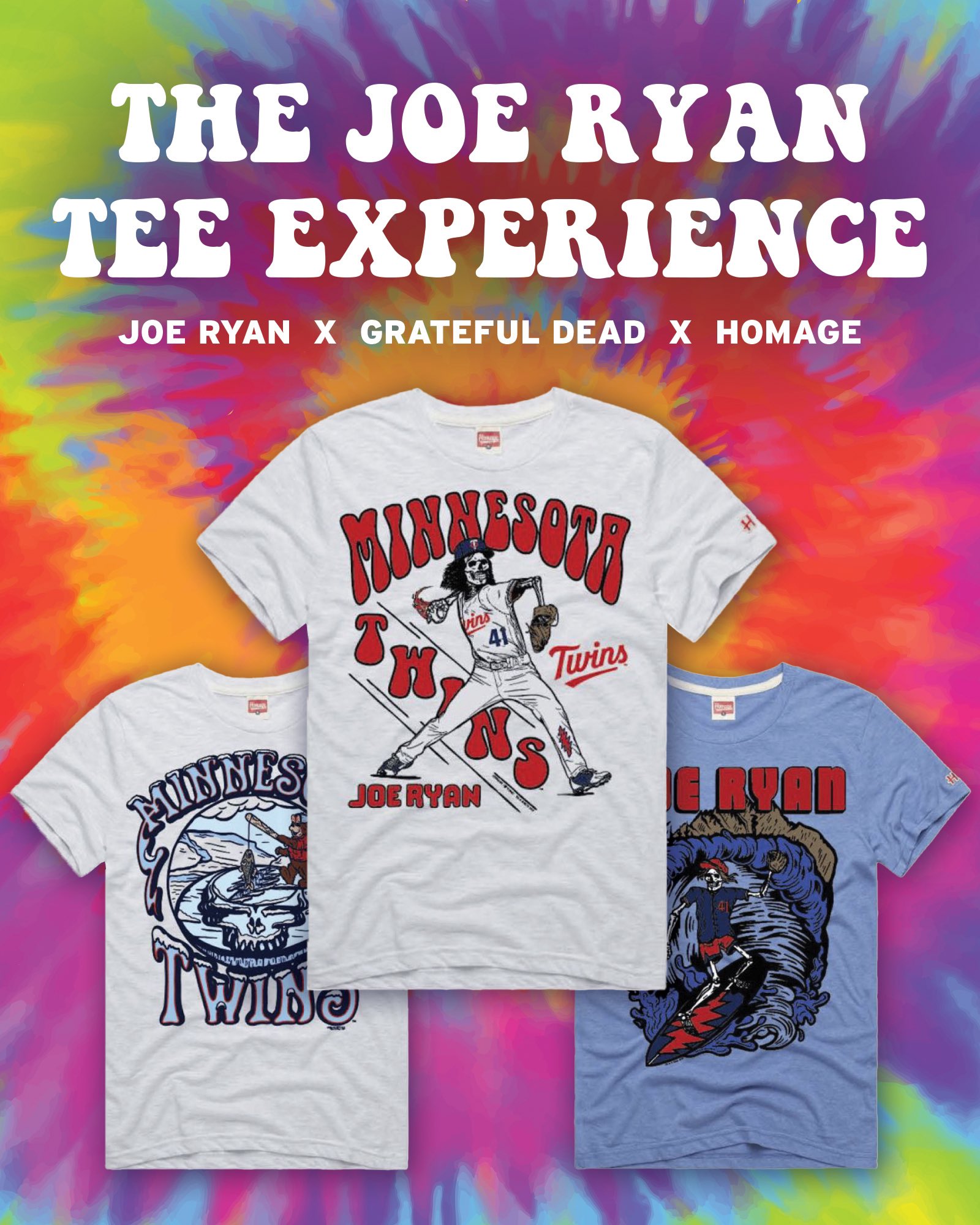 Minnesota Twins Joe Ryan x Grateful Dead