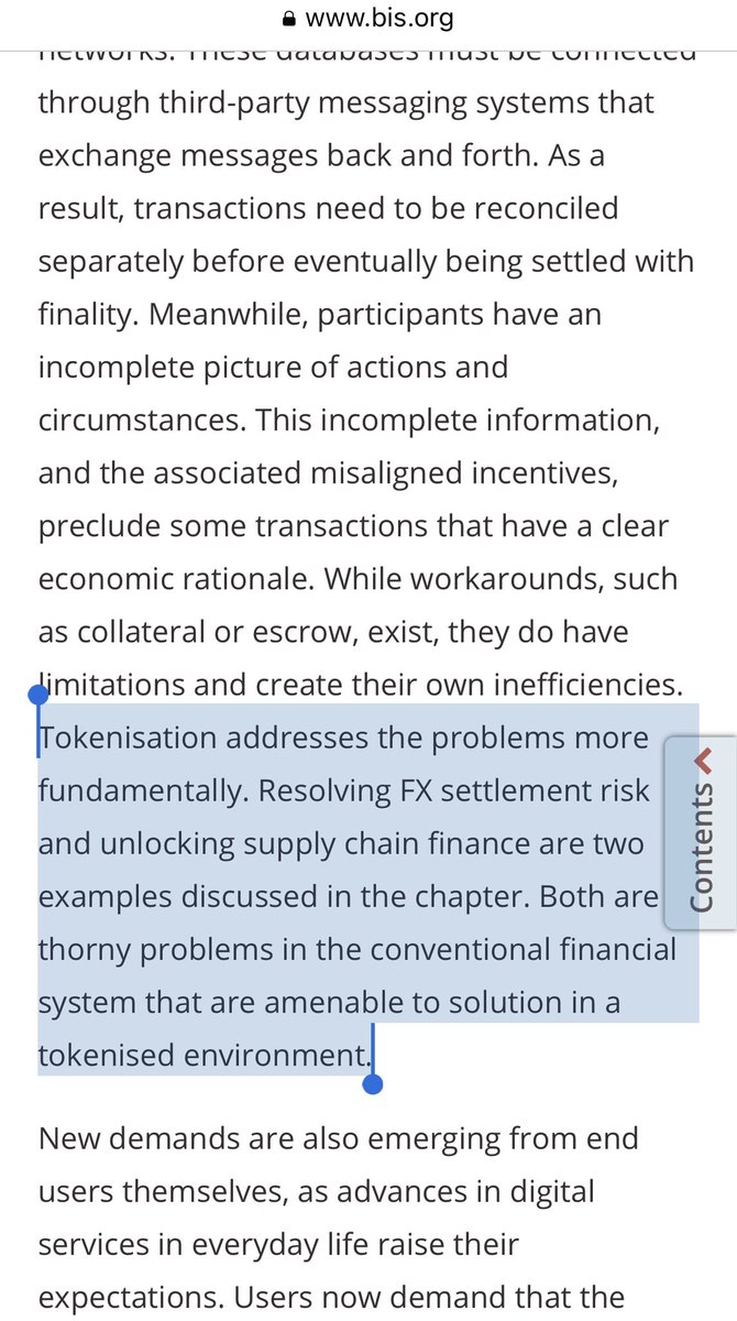 Important report of BIS published yesterday, 142 pages.

The story of inflation, anti-inflation is the focus and along with it is the trend of #tokenisation #RWA. 
And $Rio is the leader of #RWA.
Read it to understand more about #rio and #rwa

twitter.com/David399739/st…