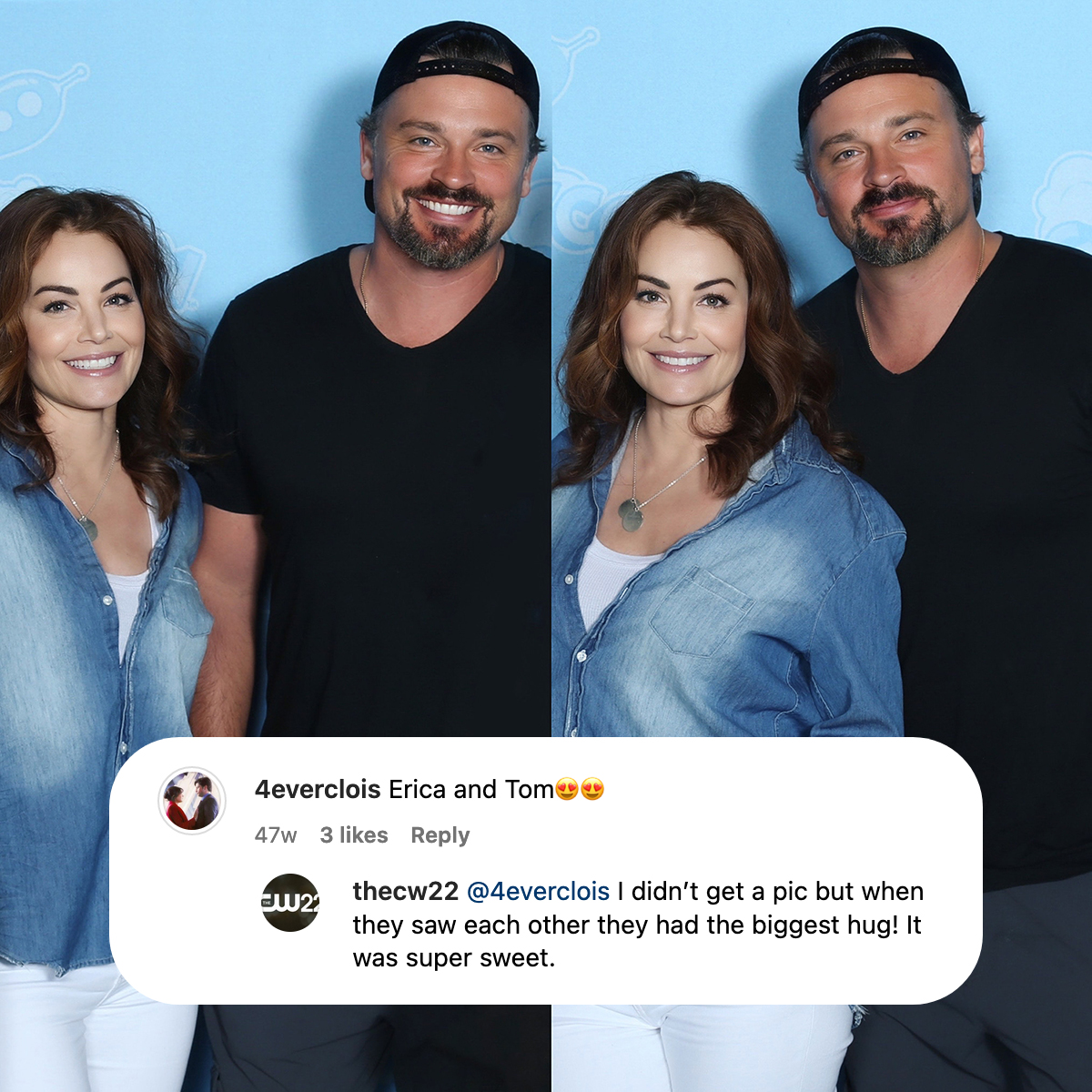 📸 | Tom Welling & Erica Durance at Galaxy Con Raleigh (July 2022) ✨ #Smallville #Clois