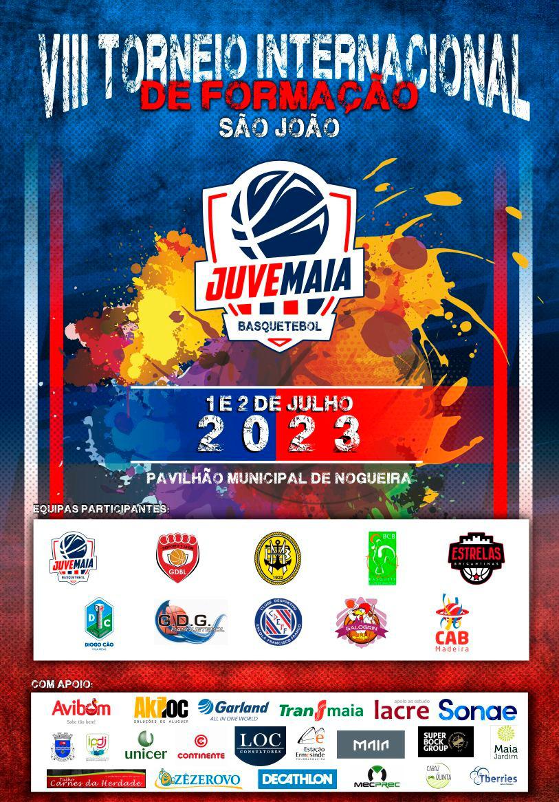 gdbleca's tweet photo. A equipa de 𝗦𝘂𝗯-𝟭𝟲𝗙 vai participar no ★彡VIII Torneio Internacional de Formação do Juvemaia 彡★, a decorrer no próximo fim de semana, dias 1 e 2 de Julho.
Acompanhem! os jogos são no Pavilhão Municipal de Nogueira (Maia).
.....
#gdblsub16f #GDBL #juntossomossempremais https://t.co/h0eelf1Mt6