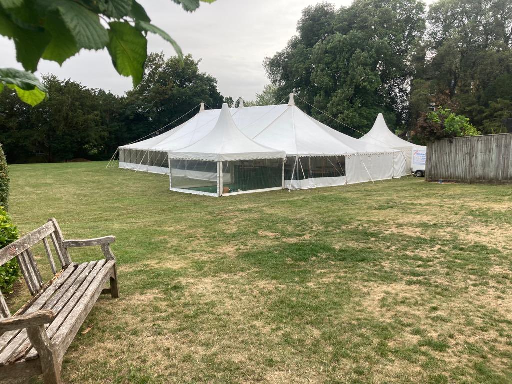 Marquee is up and looking great. Now to stop the boys from playing Marquee Cricket for the next three days!! 🏏