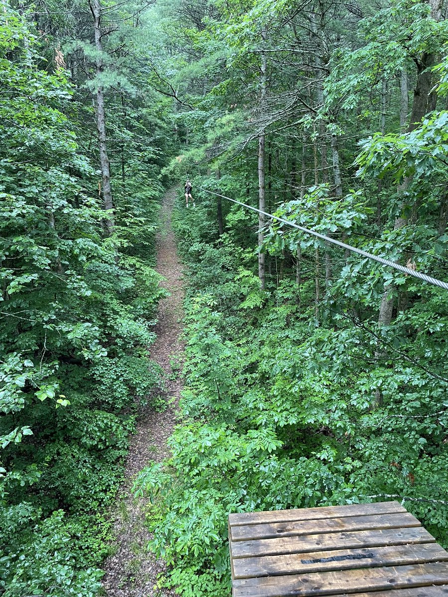 Up next in our week of fun - Ganaraska Tree Trekking! The students had a great time climbing, zipping, and swinging through the trees. 🌲