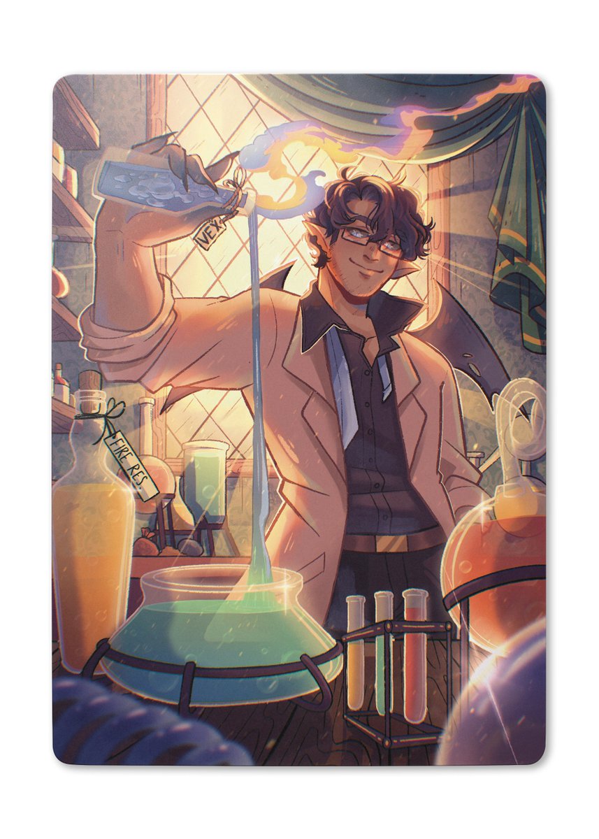 cubfan135's tweet photo. Very excited to share with you all my signed (or unsigned if preferred) Special Edition, Rare TCG card! 

These go on sale July 1st on @creocards.

Love the look of this card with me brewing up some Vex magic! What do you think? https://t.co/0GOo4GPs9g
