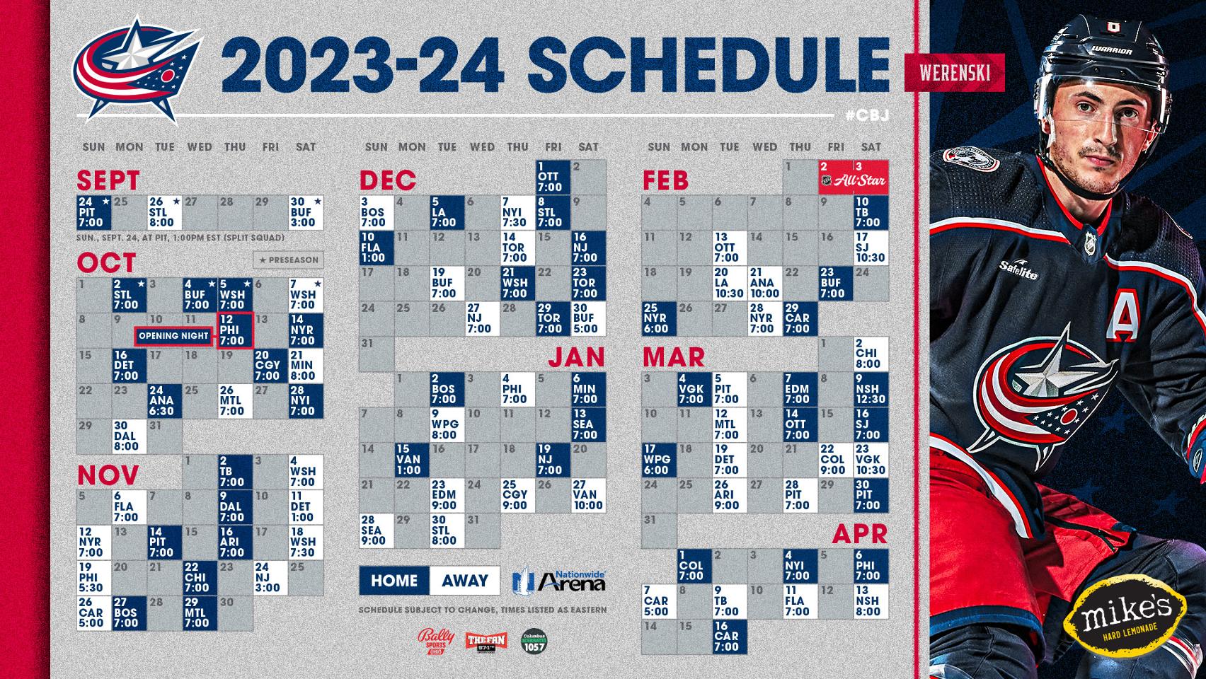 Columbus Blue Jackets on X: The #CBJ third jersey schedule is here! View:    / X