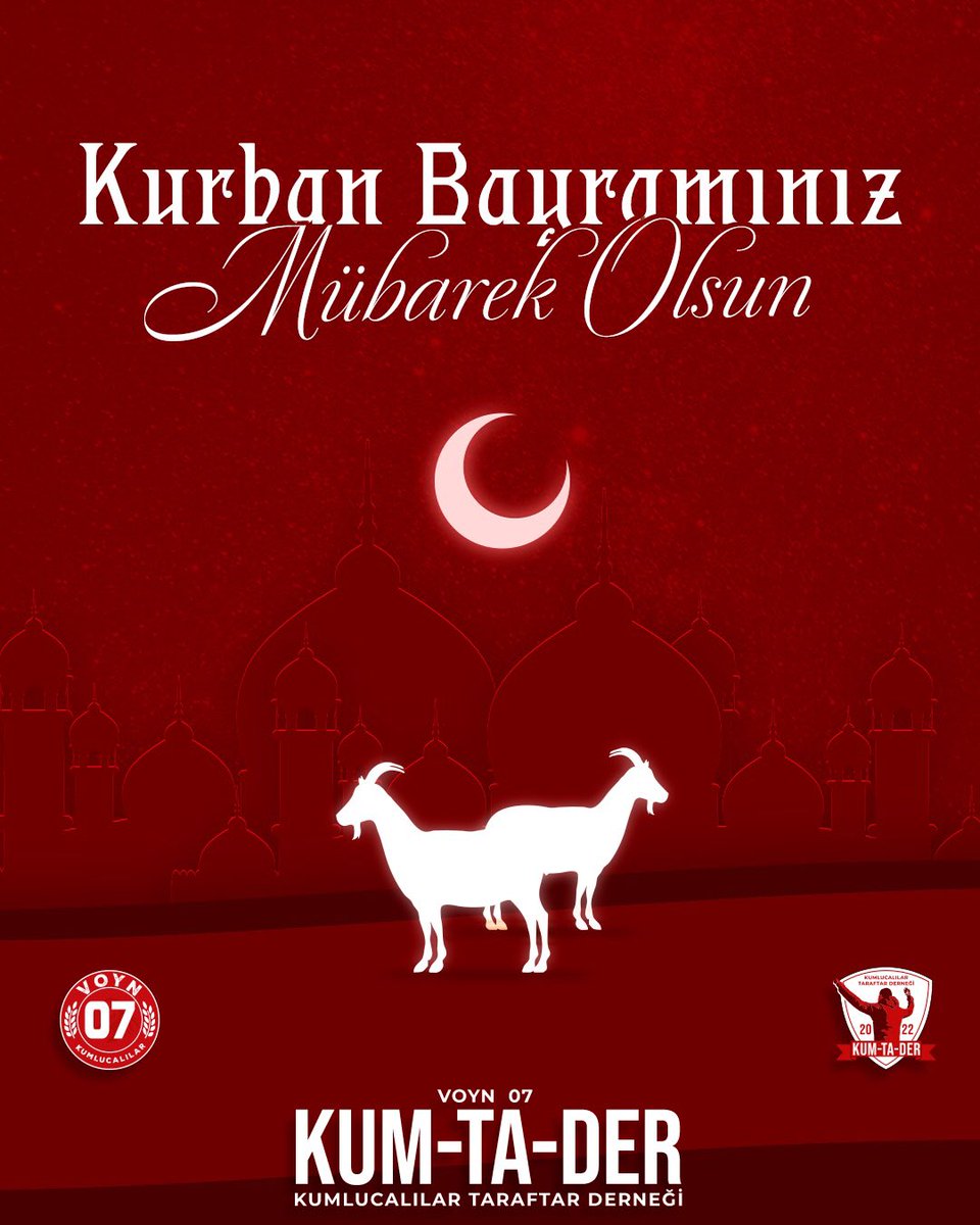 KURBAN BAYRAMINIZ MÜBAREK OLSUN!