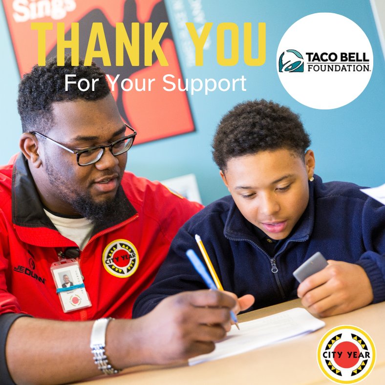 CY Columbia is thankful to be a Taco Bell Foundation grant recipient for 2023-2024. Together, we have worked to help students and schools succeed, while inspiring thousands of young people to follow their dreams and become leaders, ready to change the world. #StudentSuccess